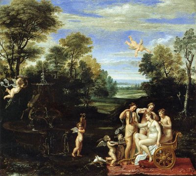 Paesaggio con la Toilette di Venere da Annibale Carracci